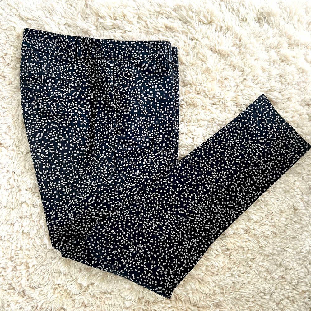 Banana Republic Black and White Cropped Pants